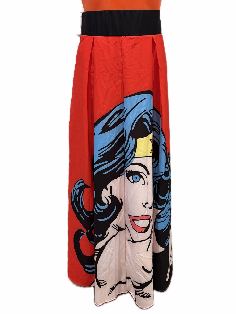 Wonder Woman Graphic Pop Art Maxi Skirt